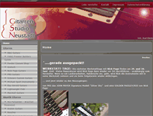 Tablet Screenshot of gitarren-studio-neustadt.de